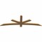 Ekena Millwork Alberta Smooth Timber Gable Bracket, Western Red Cedar, 72"W x 24"H x 1 1/2"D x 3 1/2"F, 8/12 Pitch GBW072X24X0204ALB00SWR - alternate 4